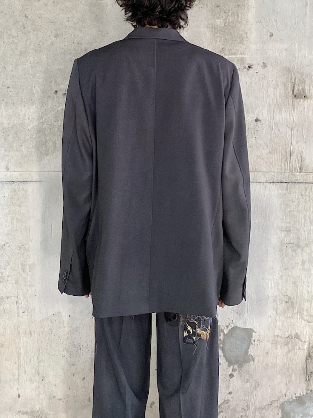 doublet EMBROIDERED CHAIN TAILORED JACKET CHARCOAL 通販商品
