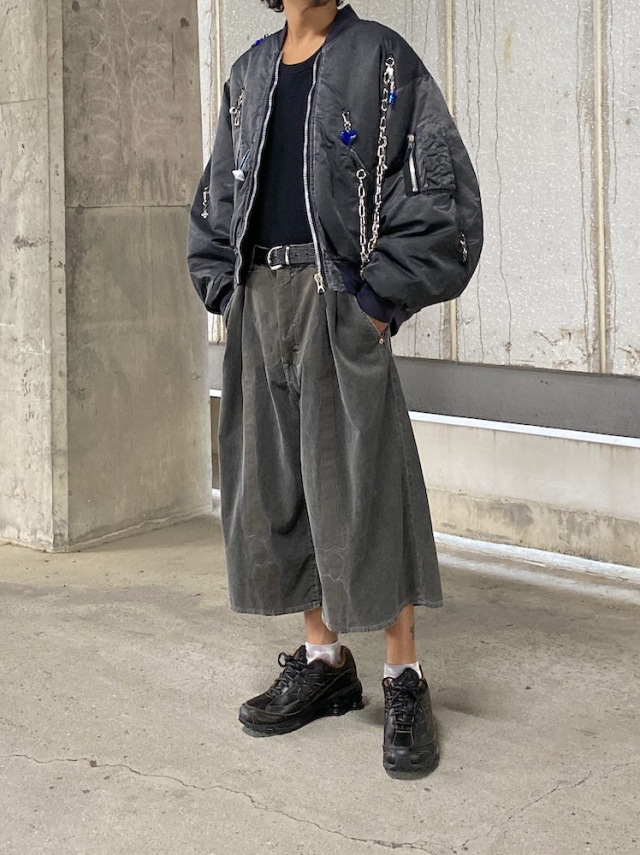 doublet KEY CHAIN DECORATED BOMBER JACKET GREY 通販商品ページ