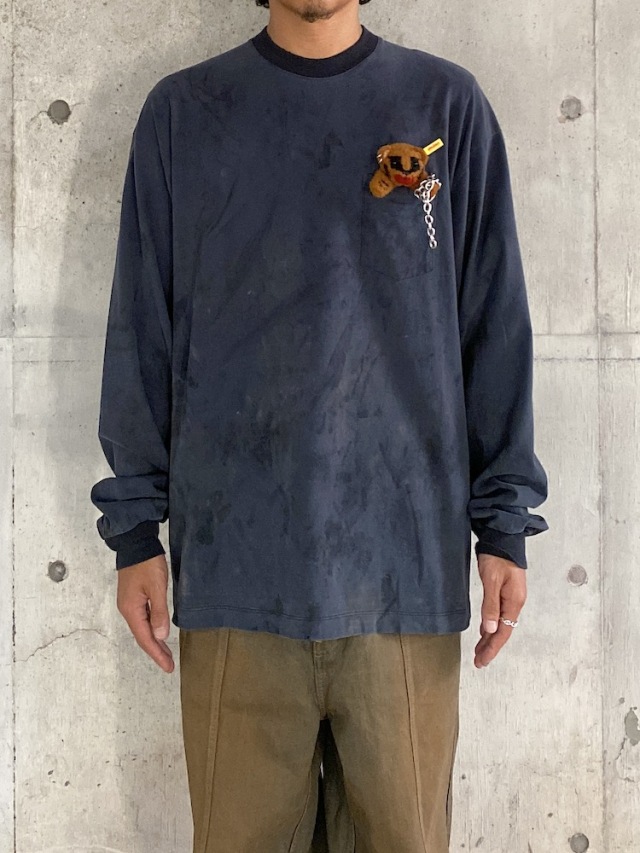 doublet LONG SLEEVE T-SHIRT WITH VILLAIN BEAR BLACK 通販