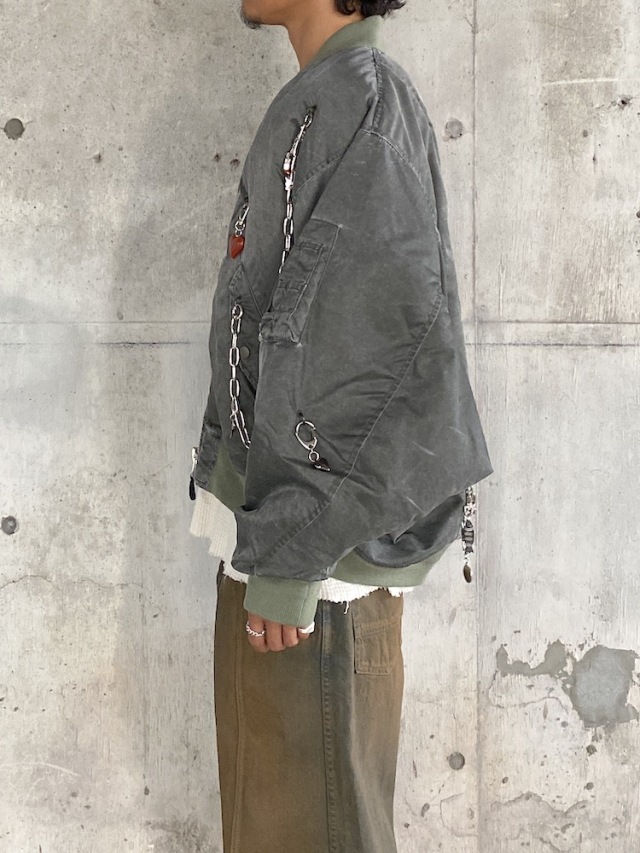 タグ付き✨Theory 2025 ポインテールボンバージャケット　ホワイト セール】(What it isNt） ART BY MARK GONZALES/(ワットイット