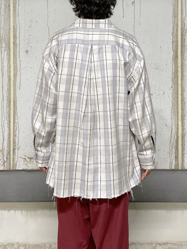 ANCELLM C/R CHECK SHIRT GRAY 2025AW 通販ページ octavia