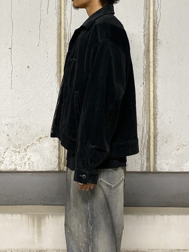 ANCELLM CORDUROY ZIPUP JACKET BLACK 2025AW 通販ページ octavia