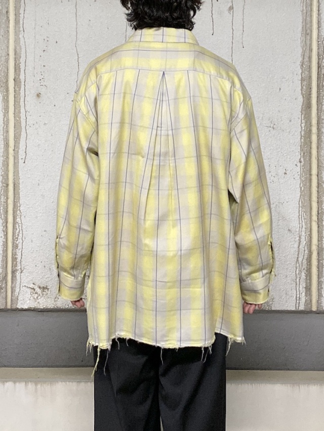 ANCELLM C/R CHECK SHIRT YELLOW 2025AW 通販ページ octavia