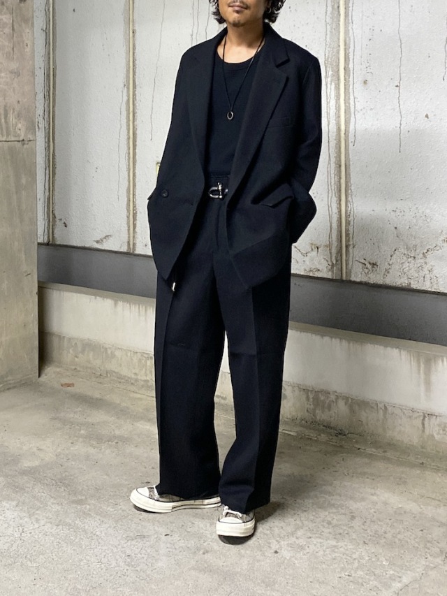 ジャケット・アウター ancellm DOUBLE-BREASTED COAT(BLACK) ANCELLM SEMI-DOUBLE TAILORED JACKET BLACK 2025AW 通販ページ