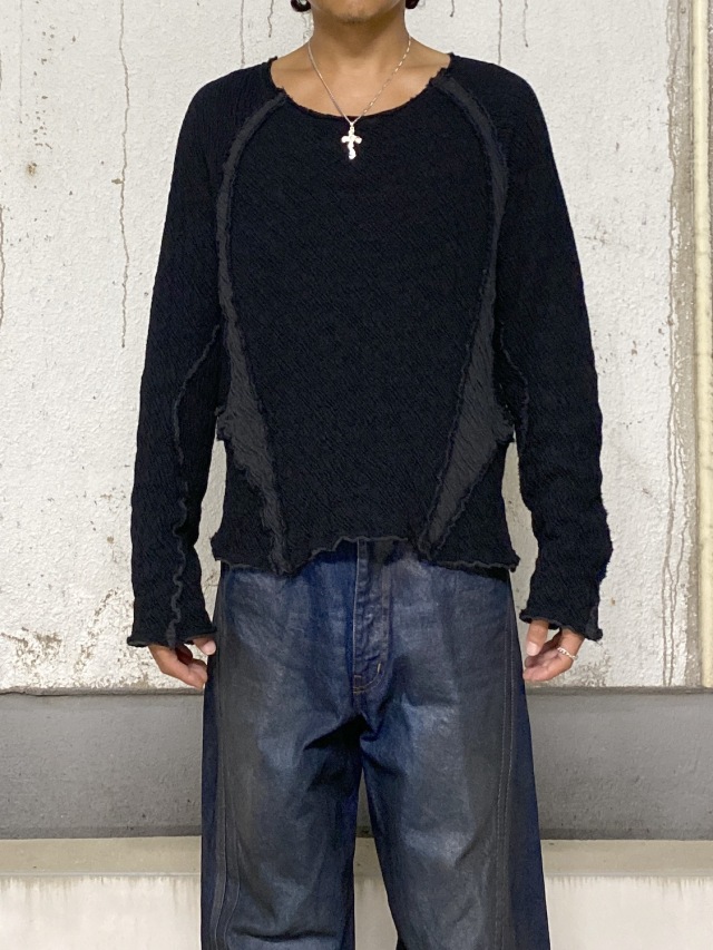 NVRFRGT PANELED LONG SLEEVE T-SHIRT BLACK 通販 商品ページ