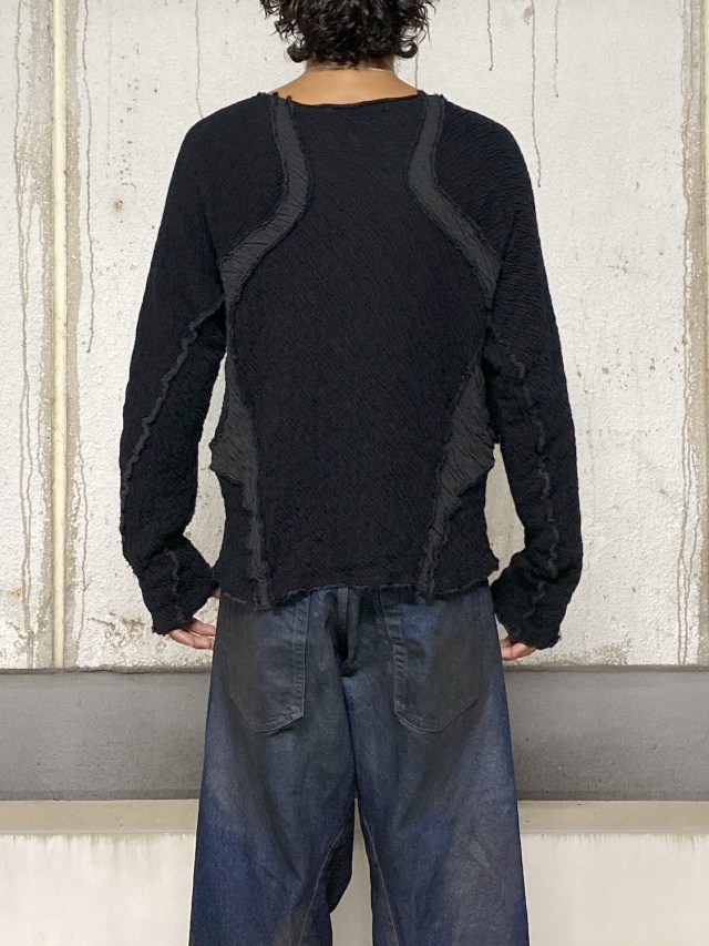 NVRFRGT PANELED LONG SLEEVE T-SHIRT BLACK 通販 商品ページ
