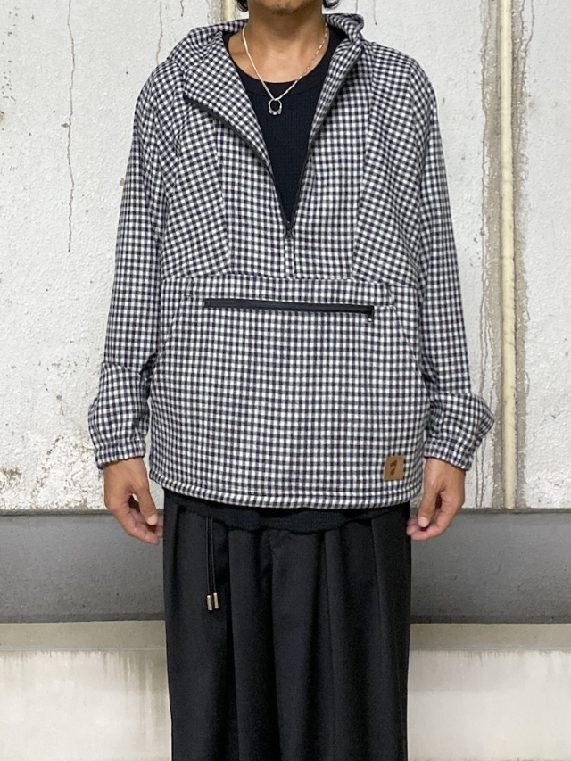 JIEDA CHECK PULLOVER PARKA WHITE/BLACK 通販 商品ページ