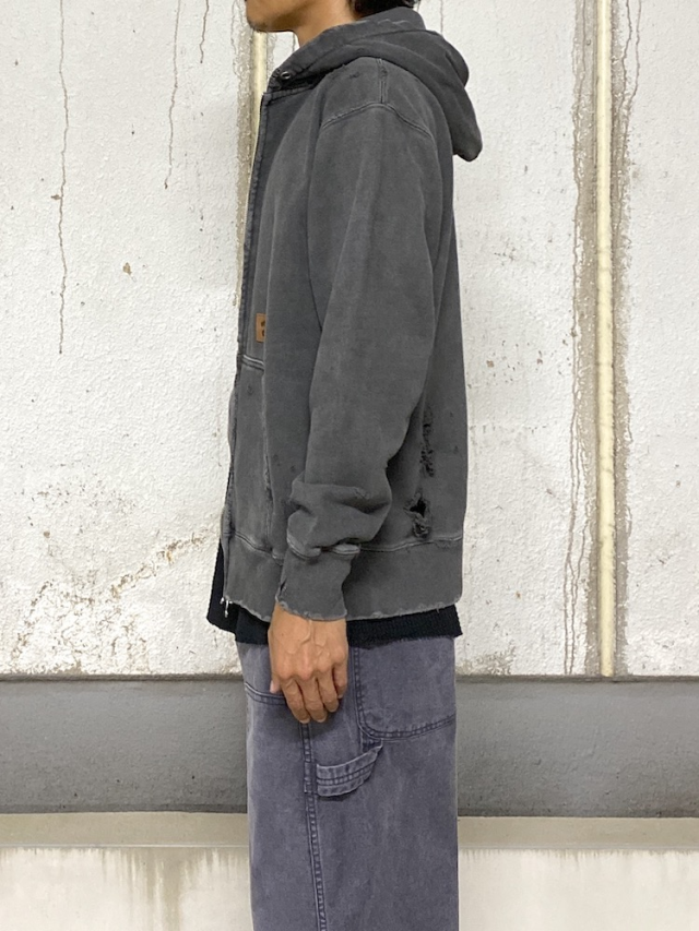 JIEDA DAMAGE PATCH ZIP HOODIE BLACK 通販 商品ページ octavia