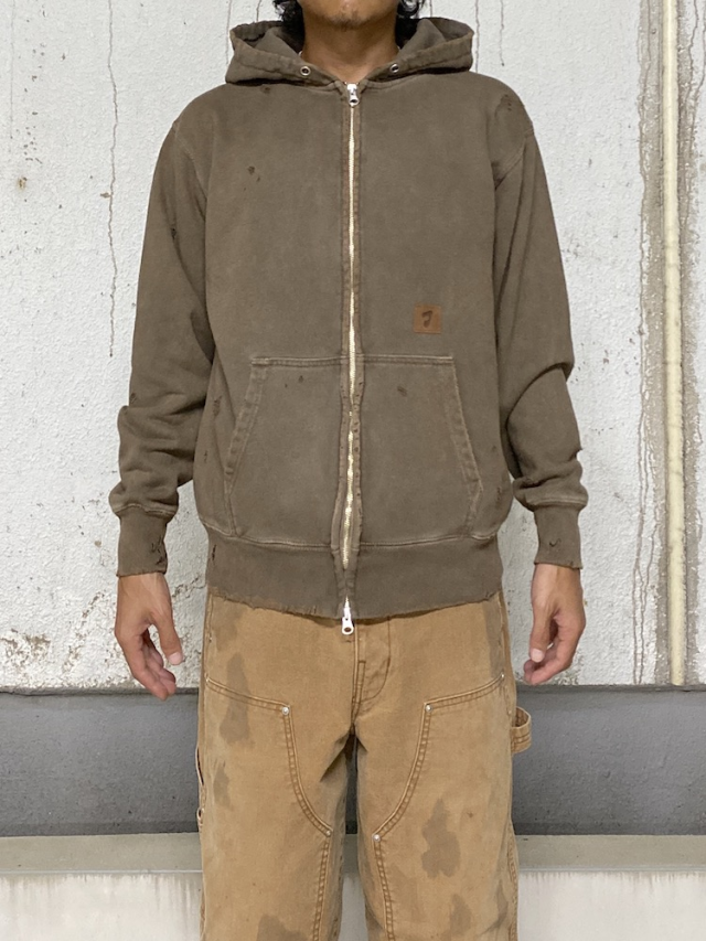 Jieda ジエダ PATCH ZIP JACKET BROWN JIEDA DAMAGE PATCH ZIP HOODIE BROWN 通販 商品ページ octavia