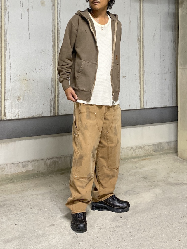 JIEDA DAMAGE PATCH ZIP HOODIE BROWN 通販 商品ページ octavia