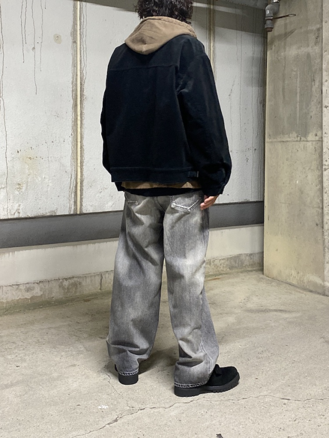 パンツ ANCELLM #01 AGING01 ANC-PT93-A BLACK anc-pt93-a) / ANCELLM (アンセルム) / #01 AGING01（エイジングデニム