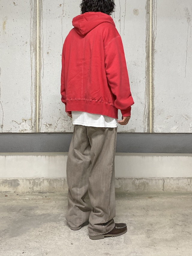 ANCELLM ZIP UP HOODIE RED 2025AW 通販ページ octavia