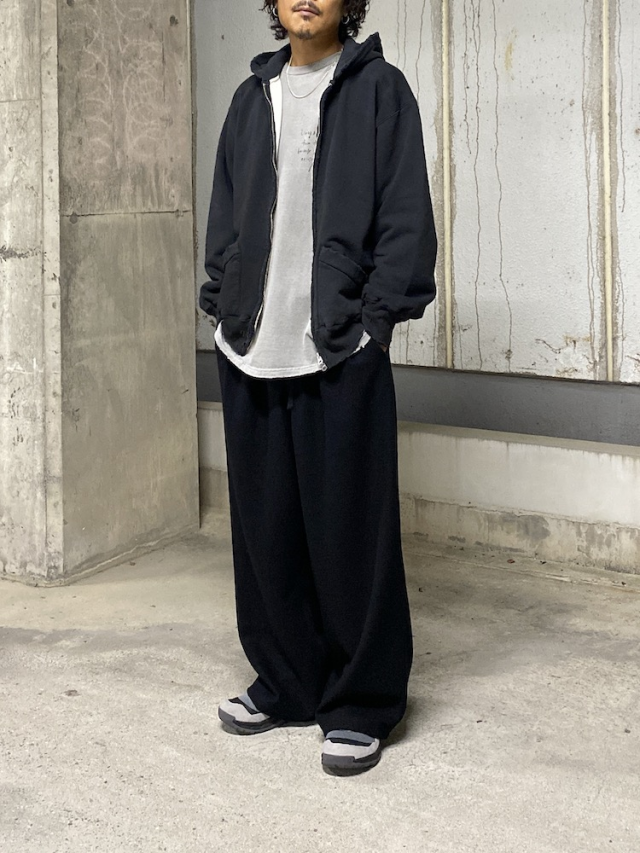 ANCELLM／ZIP-UP HOODIE　Black ANCELLM ZIP UP HOODIE BLACK 2025AW 通販ページ octavia