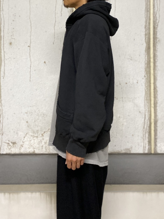 ANCELLM ZIP UP HOODIE BLACK 2025AW 通販ページ octavia[オクタヴィア]