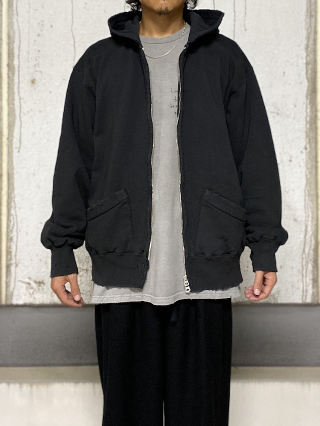 ANCELLM／ZIP-UP HOODIE　Black ANCELLM ZIP UP HOODIE BLACK 2025AW 通販ページ octavia