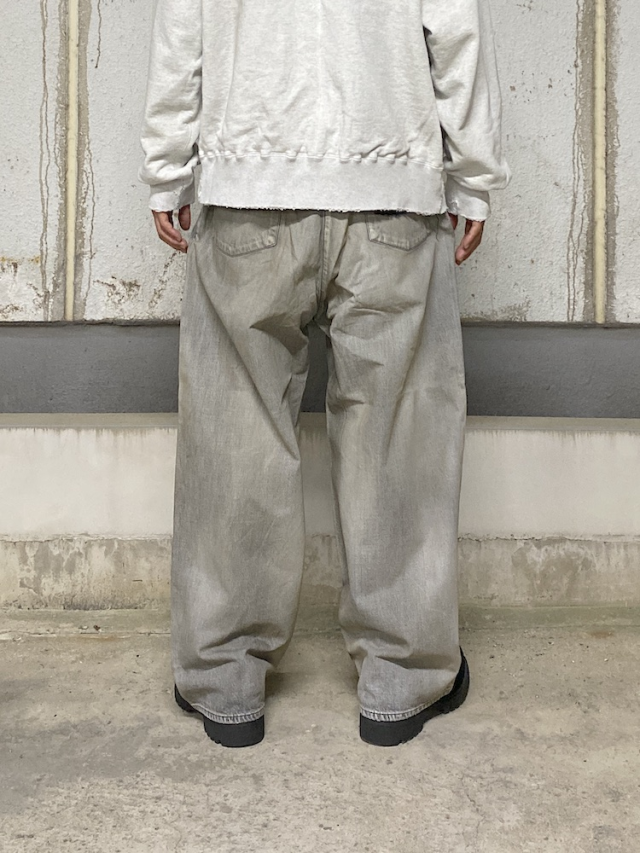 03 AGING01 BLACK アンセルムストレートデニム ANCELLM（アンセルム