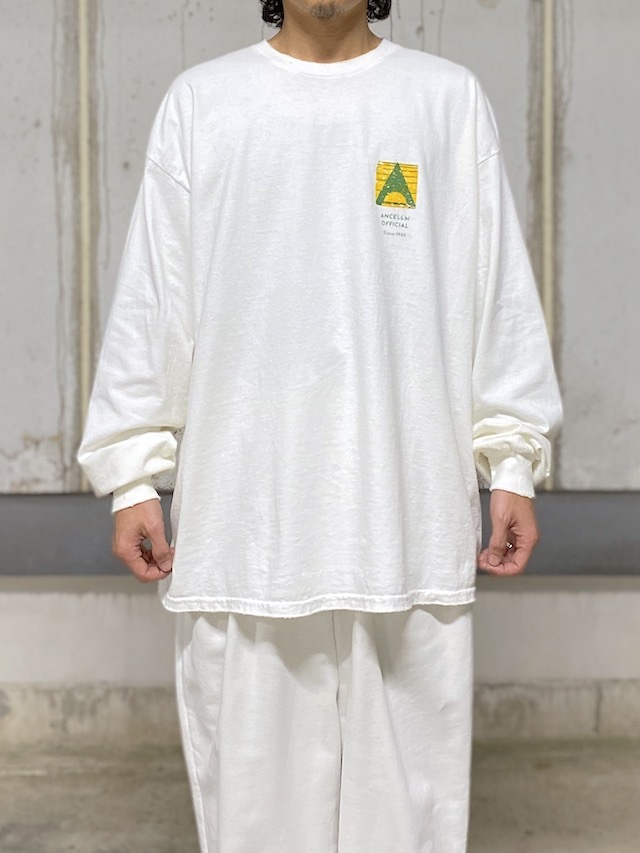 トップス ancellm / LOGO LS T-SHIRT 25ss W/L SHORT ZIPUP SHIRT(BLACK) – ANCELLM