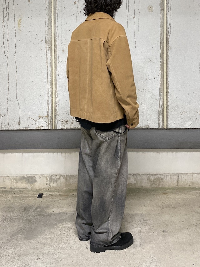 ANCELLM SUEDE SHORT SHIRT JACKET BROWN 通販ページ octavia