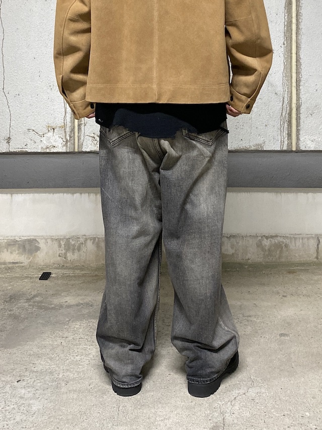ANCELLM AGING WIDE 5P DENIM PANTS BLACK 通販ページ octavia