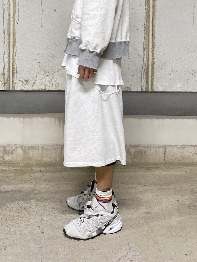 ANCELLM 3/4 TUCK SWEAT SHORTS ASH GRAY 通販ページ octavia