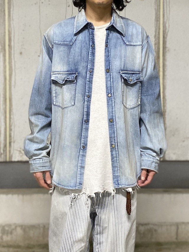 トップス ANCELLM DENIM WESTERN SHIRT INDIGO 1 ANCELLM DENIM WESTERN SHIRT INDIGO 通販ページ octavia