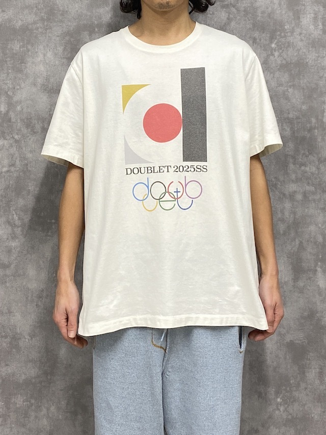 【関税込み】doublet ホワイト 'DOUBLET2025SS' Logo Tシャツ doublet DOUBLET2025SS LOGO T-SHIRT WHITE 通販ページ octavia