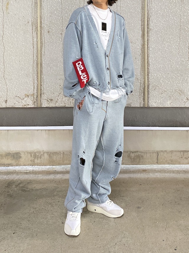 doublet RECYCLE DENIM YARN CARDIGAN INDIGO 通販ページ