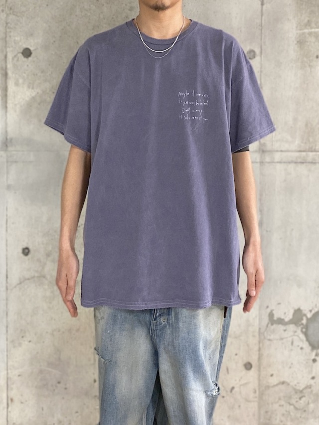 ANCELLM MESSAGE T-SHIRT PURPLE 通販ページ octavia[オクタヴィア]