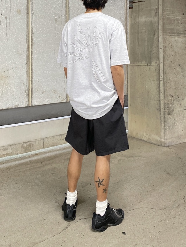 bal WASHED TWILL WOVEN BELTED SHORTS CHARCOAL 通販 商品