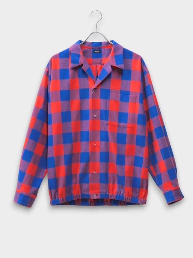ROTOL CHECK FLANNEL CAMP SHIRT RED 2026AW