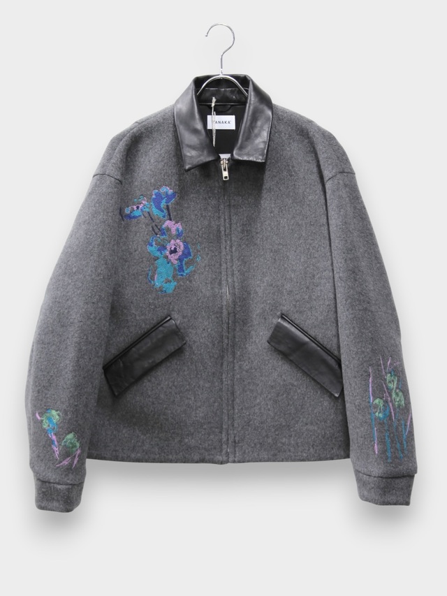 TANAKA THE COVERALL CHARCOAL (FLOWER) 2026AW