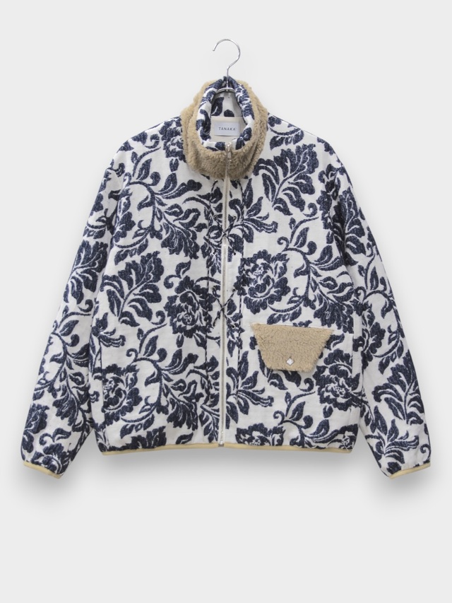 TANAKA FLEECE JACKET INDIGO FLOWER 2026AW