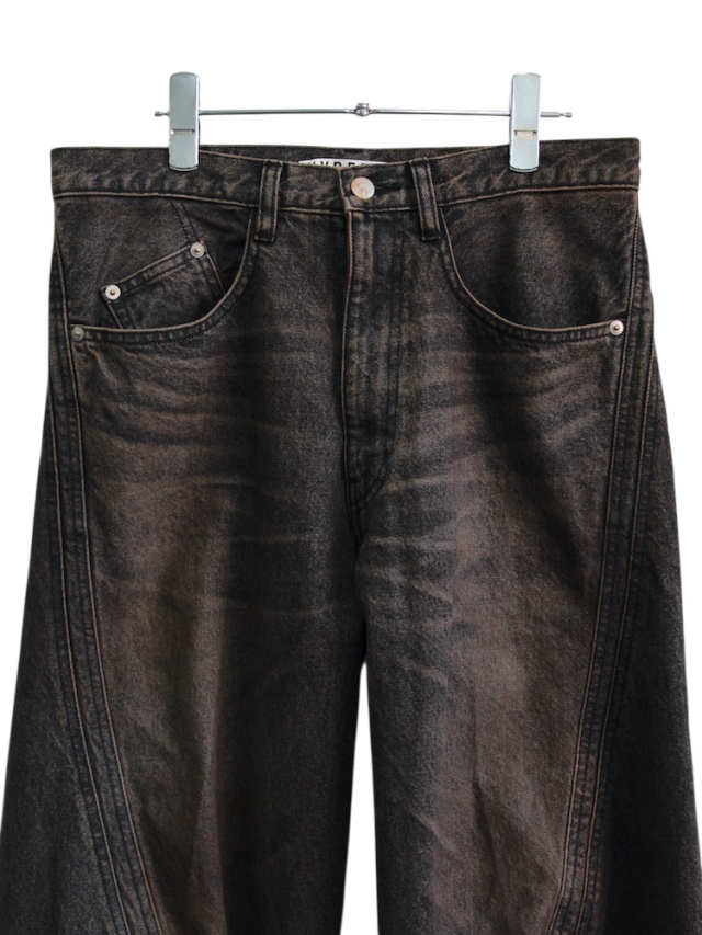 サイズ2 NVRFRGT 3D Twisted Wide Leg Jeans NVRFRGT - 【残りわずか】3D Twisted Wide Leg Jeans(PAINT