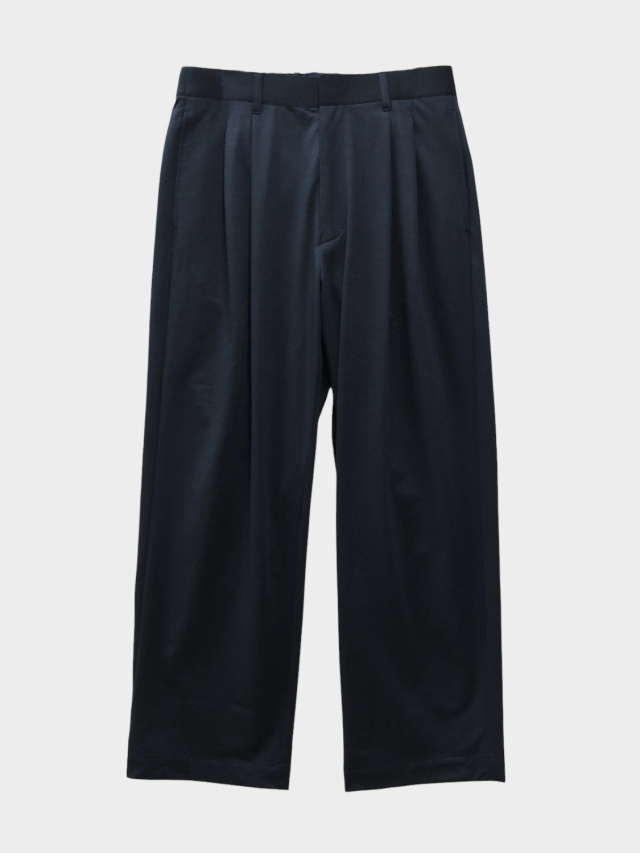 KANEMASA PHIL. 36G WOOL TROUSERS NAVY 2026SS