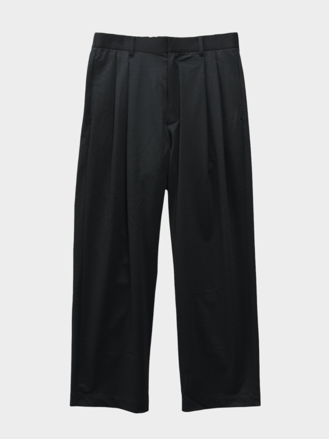 KANEMASA PHIL. 36G WOOL TROUSERS BLACK 2026SS