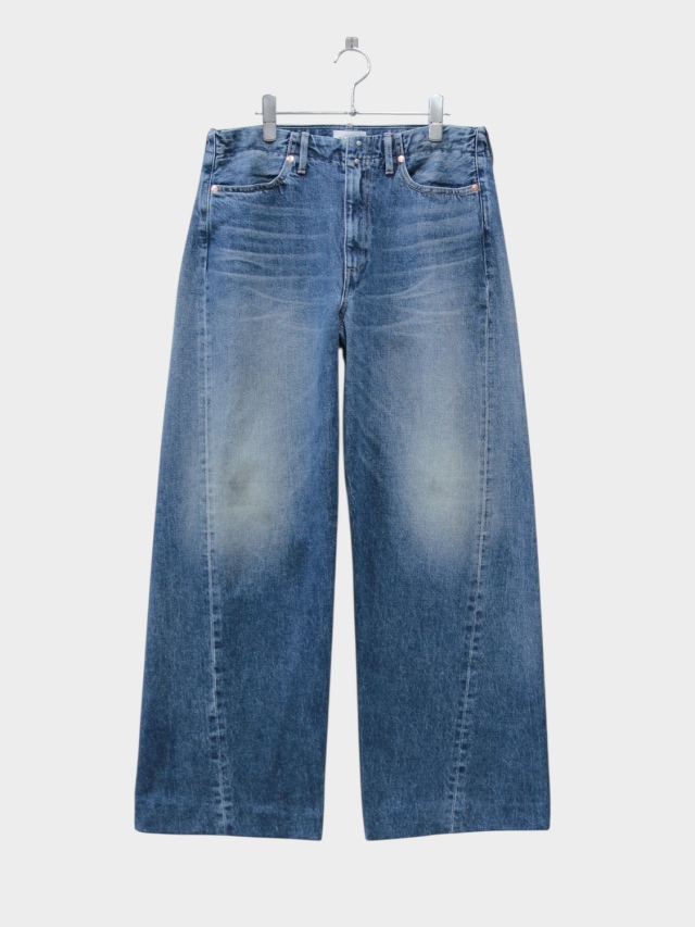 TANAKA BOY JEAN TROUSERS VINTAGE MID BLUE 2026SS