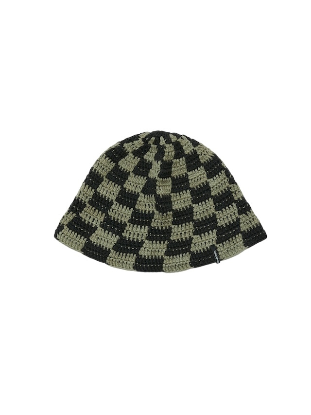 bal HAND KNIT BUCKET HAT GRAY / 2025SS