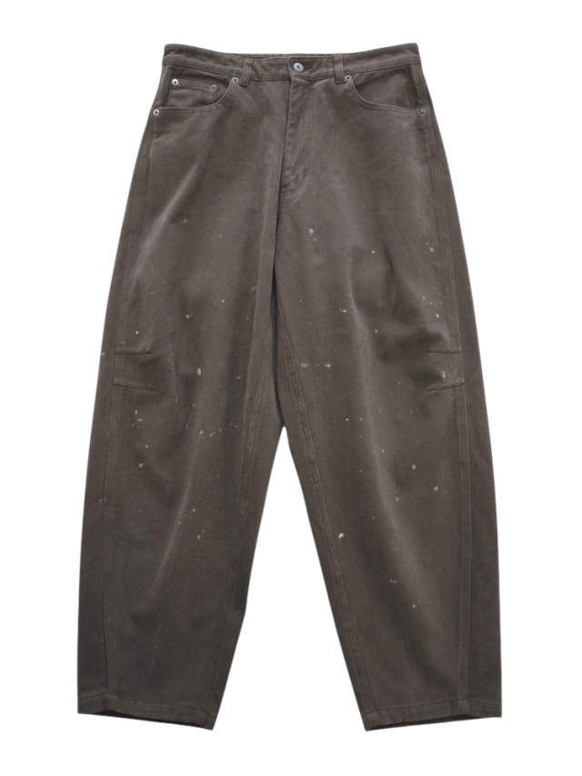 arenotis 3D-Pattern Frosted Painted Barrel Chino Pants KHAKI 2025AW