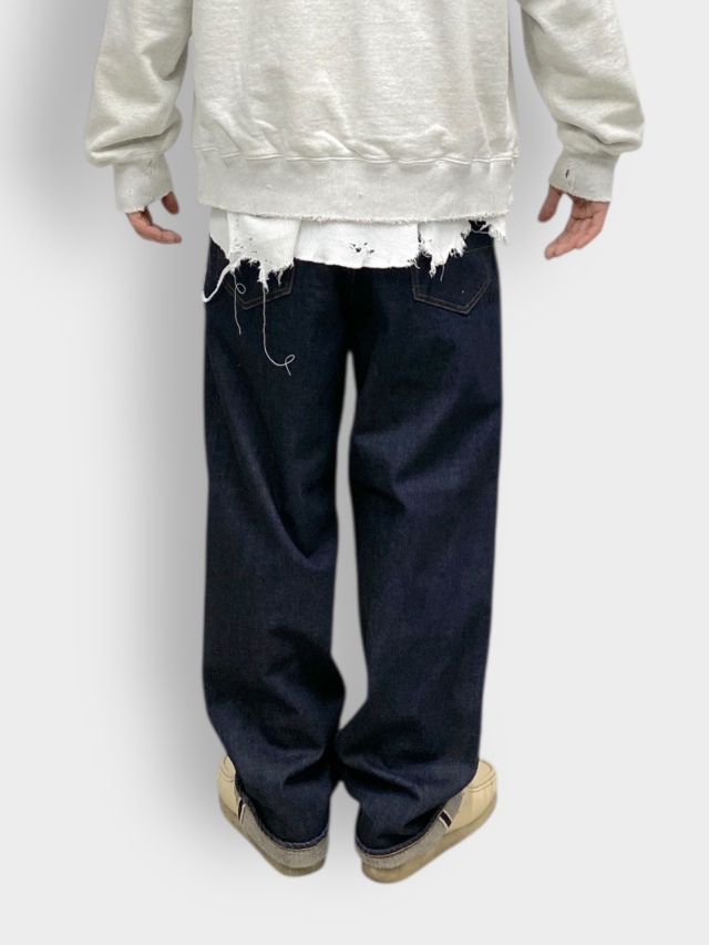 ANCELLM #03 SELVEDGE STRIGHT DENIM PANTS OW INDIGO 2026SS 通販