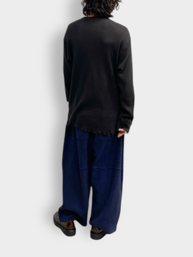 ANCELLM DAMAGE WAFFLE CREW LS D.BROWN 2026SS 通販ページ octavia