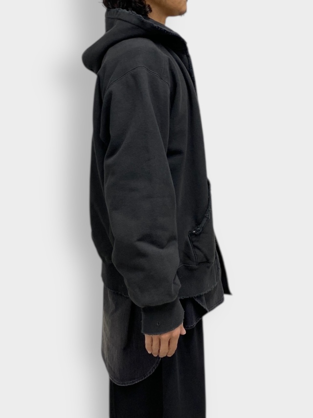 ANCELLM ZIP HOODIE BLACK 2026SS 通販ページ octavia[オクタヴィア]