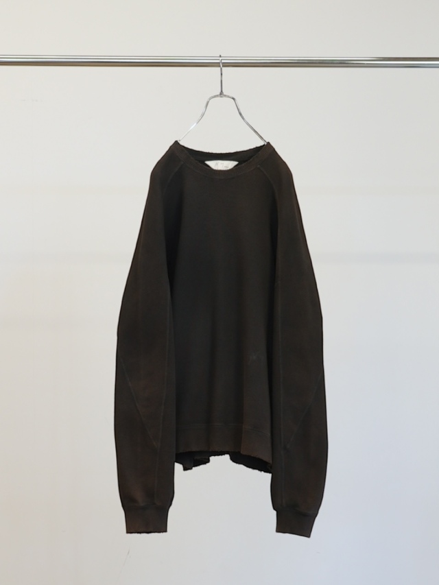 ANCELLM SMOOTH SWEAT SHIRT BLACK 2026SS
