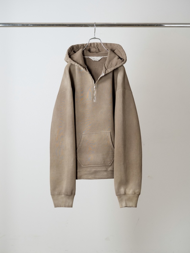 ANCELLM FLEECE-LINED SWEAT HOODIE P.BEIGE 2026AW