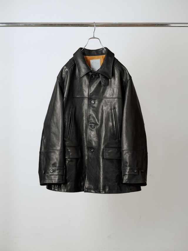 ANCELLM H.L HALF COAT BLACK 2026AW