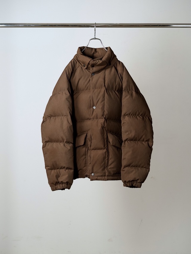 ANCELLM AGING DOWN JACKET BROWN 2026AW
