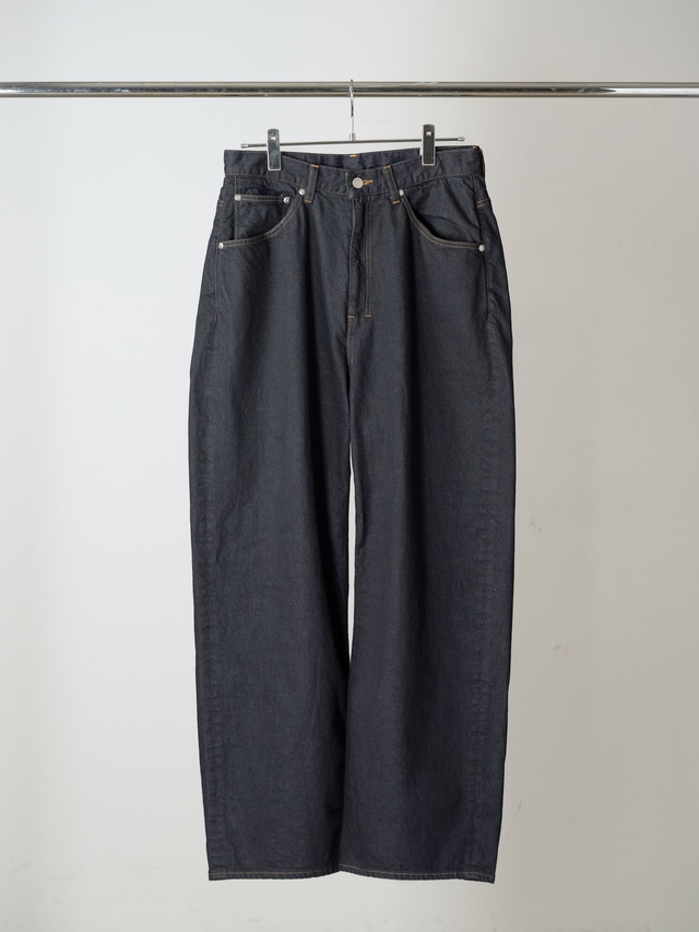 ANCELLM STRAIGHT WIDE DENIM PANTS OW INDIGO 2026AW