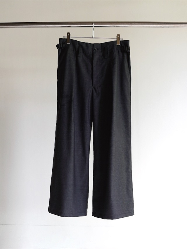 ANCELLM/アンセルム WOOL WIDE SLACKS CHARCOAL 公式通販octavia 