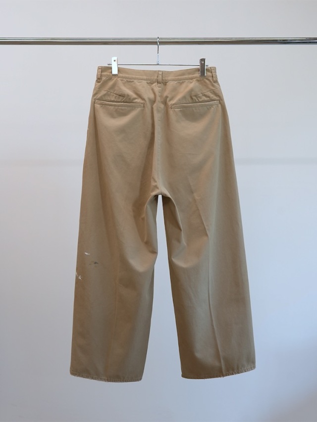 ANCELLM REMAKE WIDE CHINO TROUSERS BROWN 通販ページ octavia