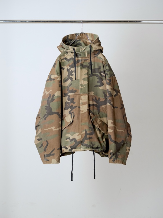 ANCELLM CAMO OVER HOODIE WOODLAND 2026AW