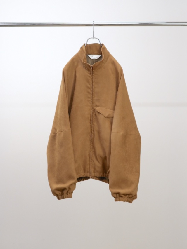 ANCELLM VEGAN SUEDE KIMONO BLOUSON BROWN 2025AW
